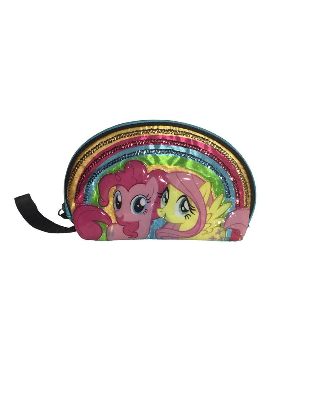 My Little Pony Zippered Wristlet Hasbro 2014 Makeup Pouch Pencil Case VGUC